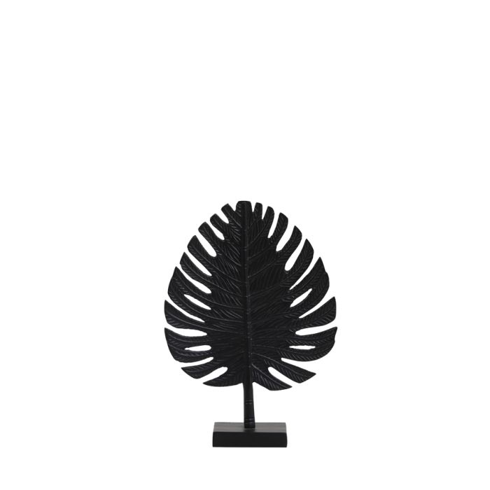 Ornament 23,5x8x33 cm LEAF black