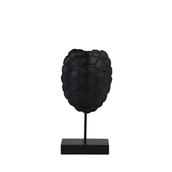 Ornament on base 13x6,5x26,5 cm TURTLE black