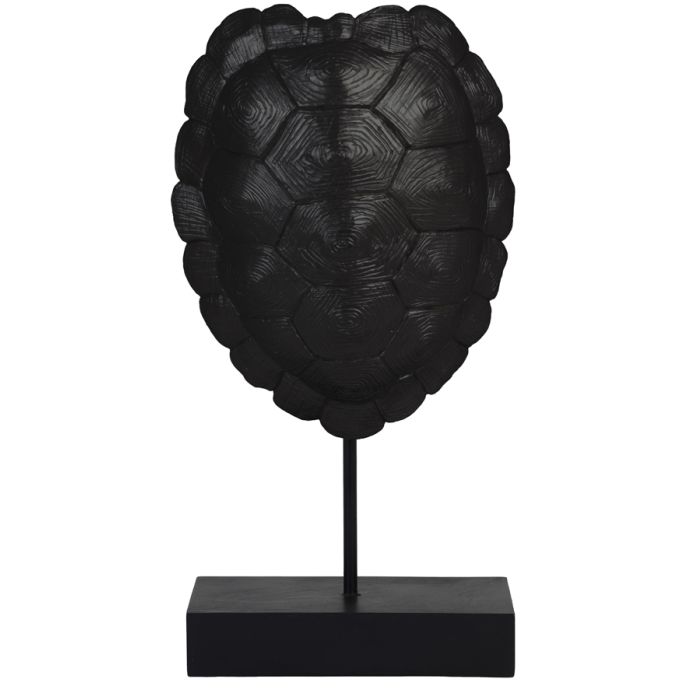Ornament on base 20,5x11,5x41 cm TURTLE black