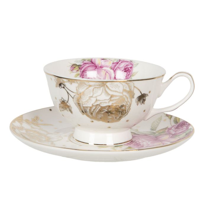 Cup and saucer 13x10x6 cm / ? 15x2 cm / 200 ml - pcs     