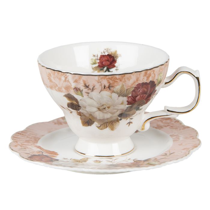 Cup and saucer 12x10x7 cm / ? 15x1 cm / 200 ml - pcs     