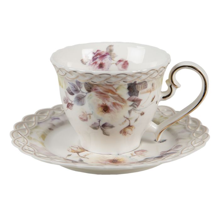 Cup and saucer 12x9x7 cm / ? 15x1 cm / 200 ml - pcs     