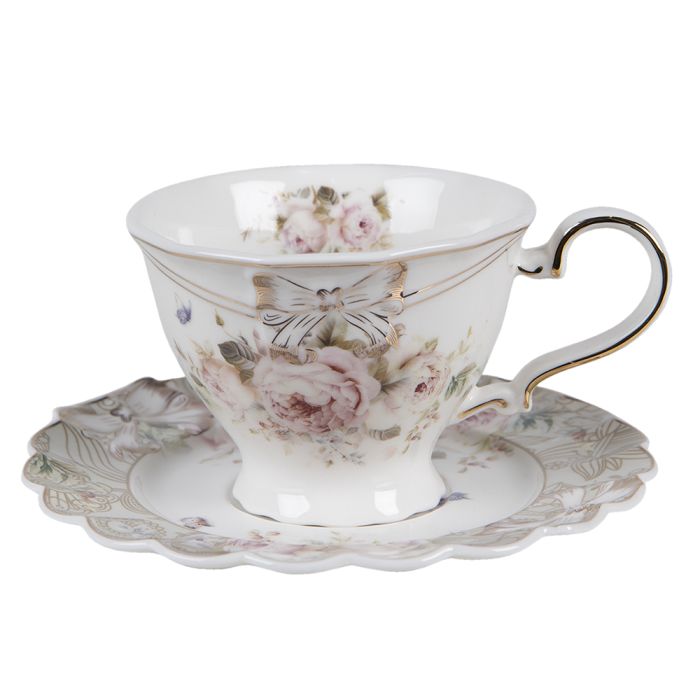 Cup and saucer 13x9x7 cm / ? 15x2 cm / 220 ml - pcs     