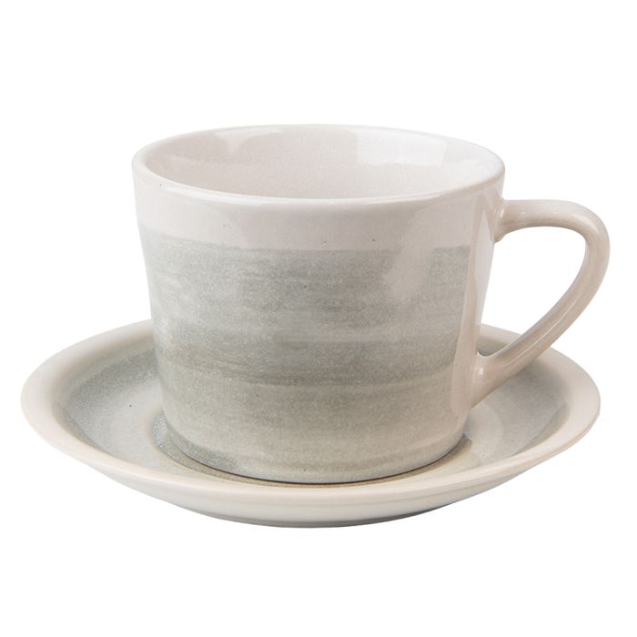 Cup and saucer 11x8x6 cm / ? 14x1 cm / 200 ml - pcs     