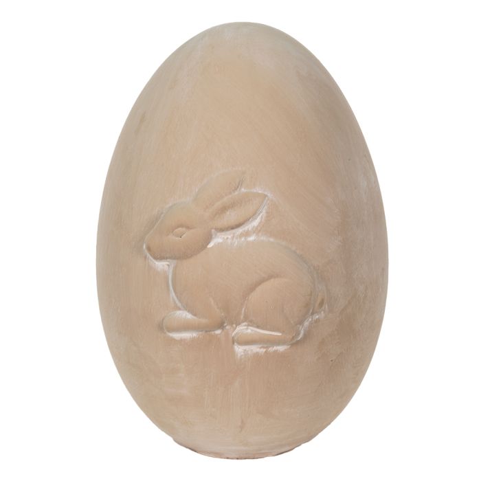 Decoration egg with rabbit 18x17x25 cm - pcs