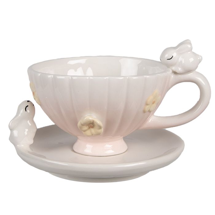 Cup and saucer 14x11x9 cm / 14x13x5 cm 200 ml - pcs