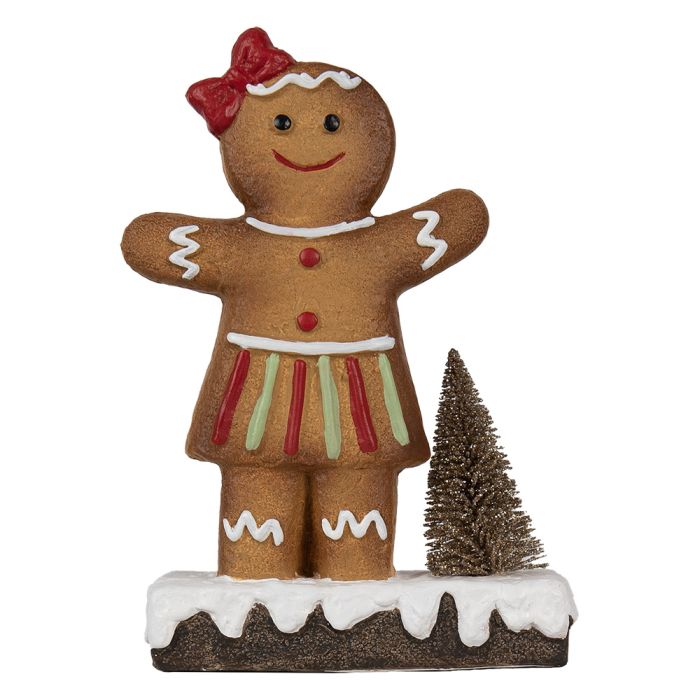 Decoration gingerbread man 15x7x21 cm - pcs