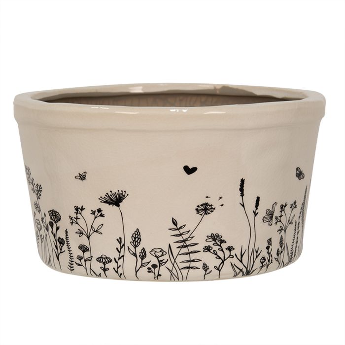 Decoration flowerpot Ø 20x11 cm - pcs