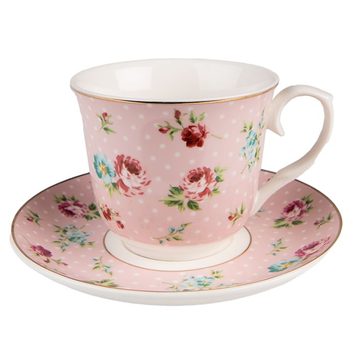 Cup and saucer 12x9x8 / Ø 15x2 cm / 250 ml - pcs