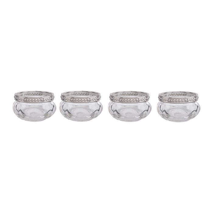 Tealight holder (4) Ø 6x3 cm - set (4)