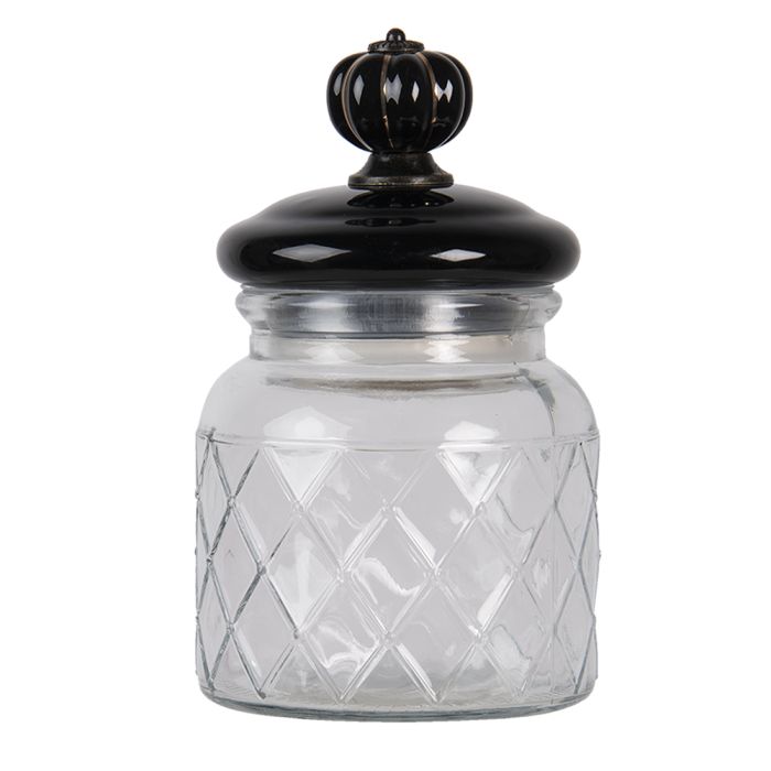 Storage jar with lid ? 10x17 cm / 600 ml - pcs     