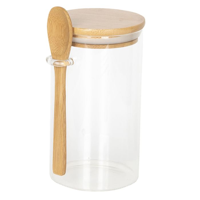 Storage jar with lid Ø 8x15 cm - pcs