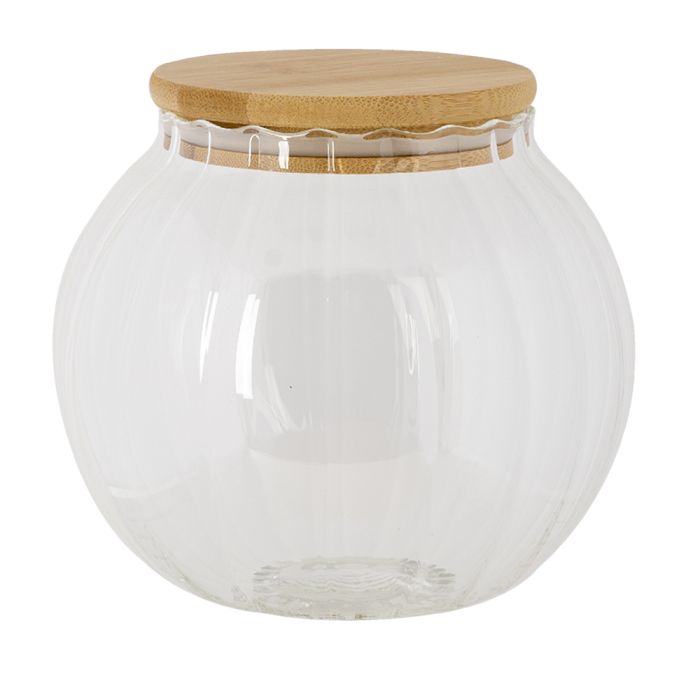 Storage jar with lid Ø 13x14 cm - pcs