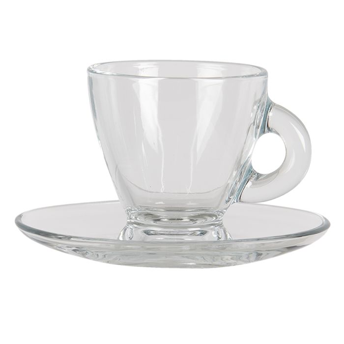 Cup and saucer 8x6x7 cm / 11x10x2 cm / 85 ml - pcs