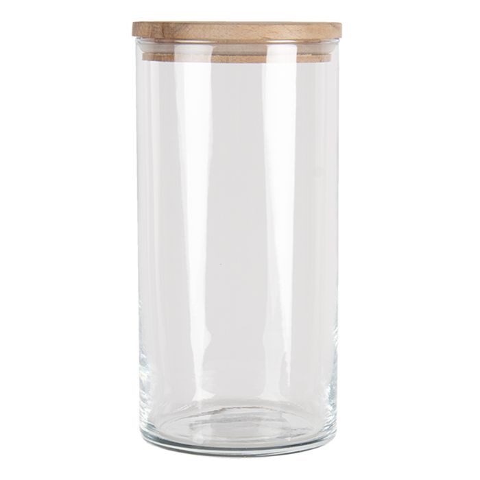 Storage jar with lid Ø 10x20 cm / 1250 ml - pcs