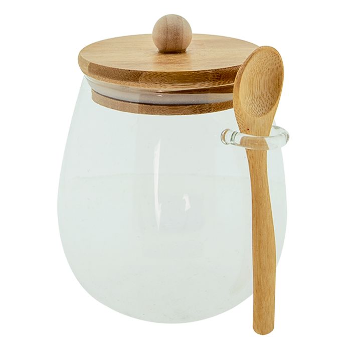 Storage jar with lid 12x11x13 cm / 660 ml - pcs