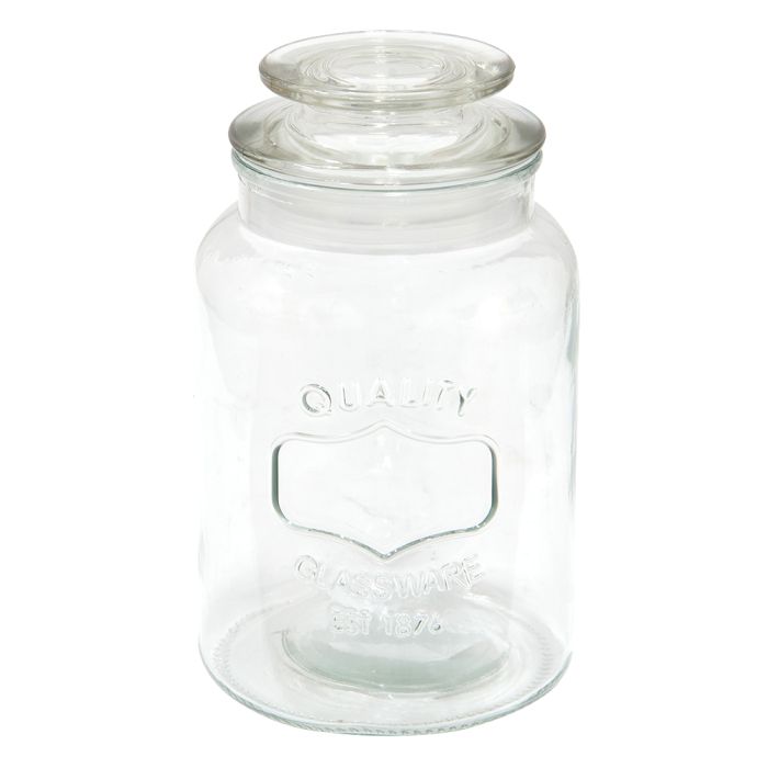 Storage jar with lid Ø 11x19 cm - pcs