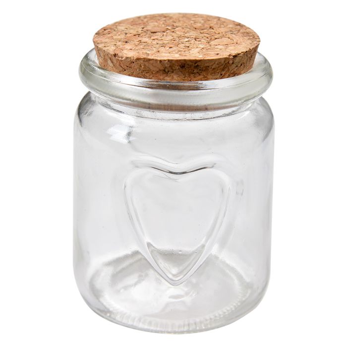 Storage jar with lid Ø 6x8 cm - pcs