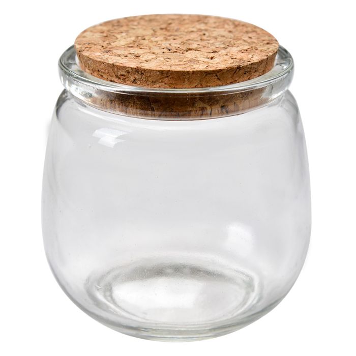 Storage jar with lid Ø 7x8 cm - pcs