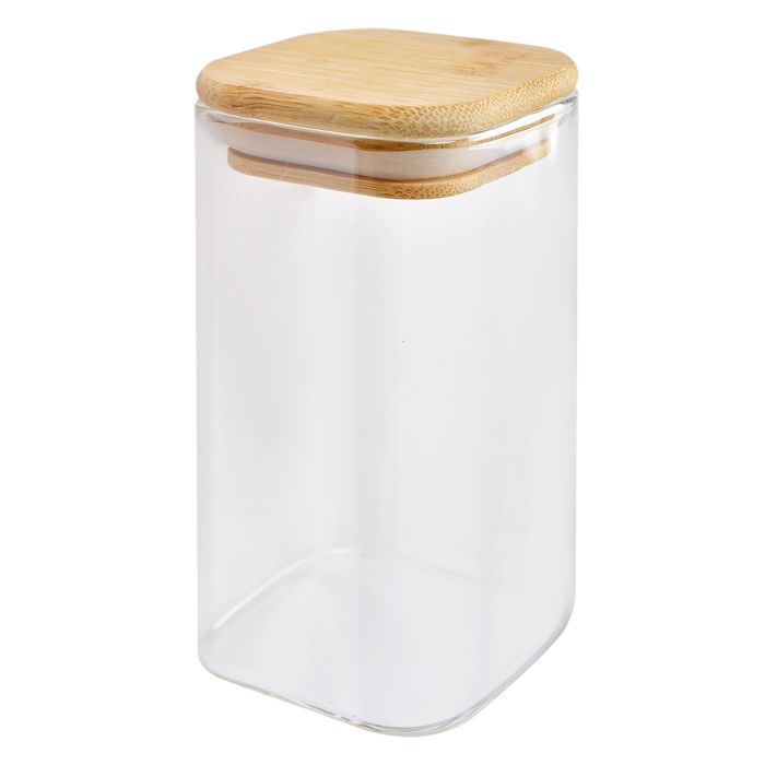 Storage jar with lid 6x6x12 cm - pcs     