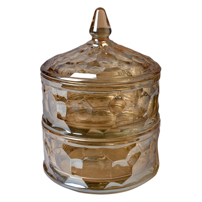 Storage jar with lid Ø 13x18 cm - pcs