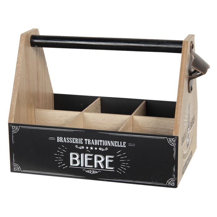 Bottle rack with bottle-opener 29x19x20 cm - pcs