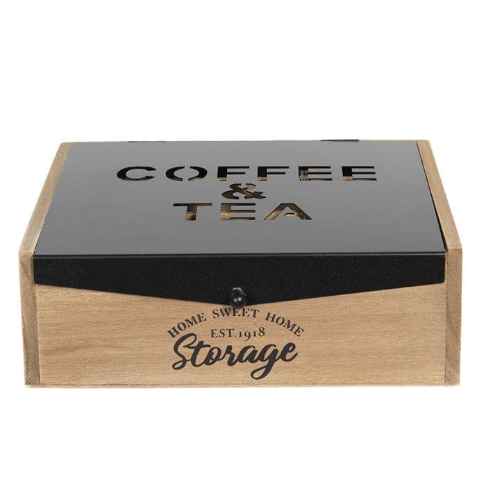 Tea box (9 compartments) 24x25x8 cm - pcs