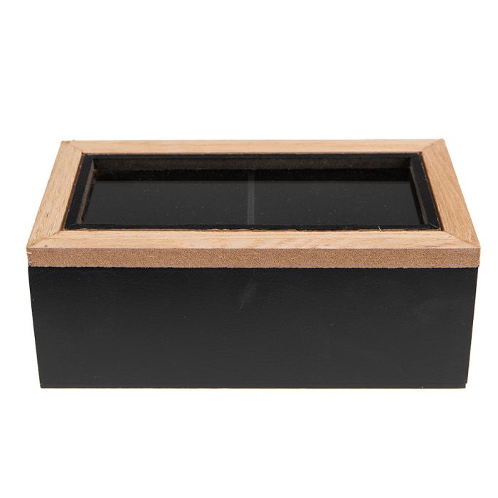 Tea box (2 compartments) 18x9x7 cm - pcs