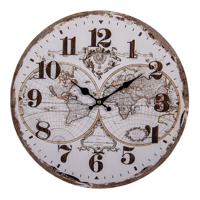 Wall clock Ø 34x4 cm / 1xAA - pcs