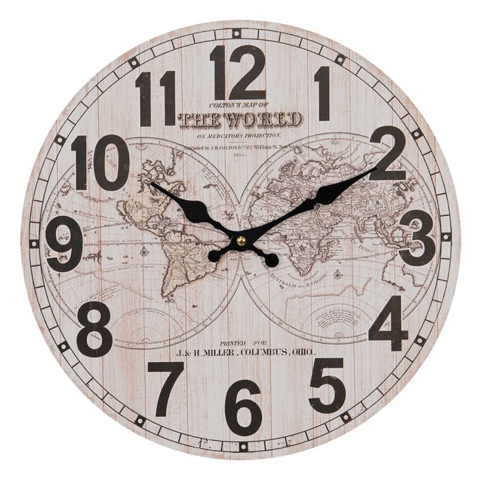 Wall clock Ø 34x4 cm / 1xAA - pcs