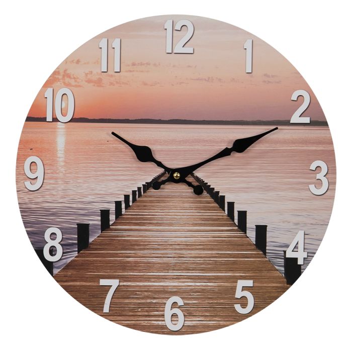 Wall clock Ø 34x4 cm / 1xAA - pcs