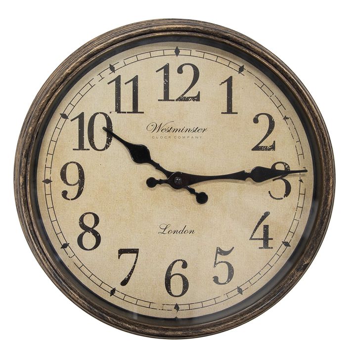 Wall clock Ø 30x4 cm / 1xAA - pcs