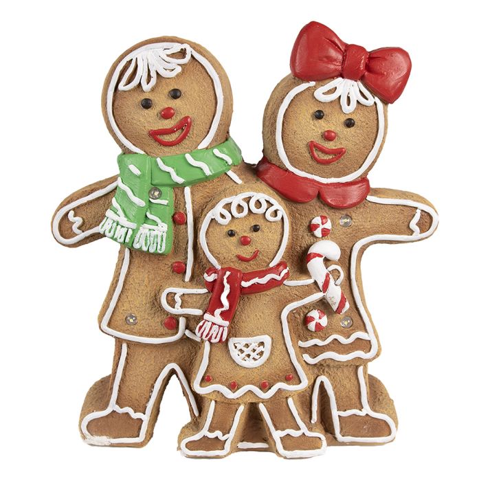 Decoration gingerbread men with LED 31x10x35 cm - pcs