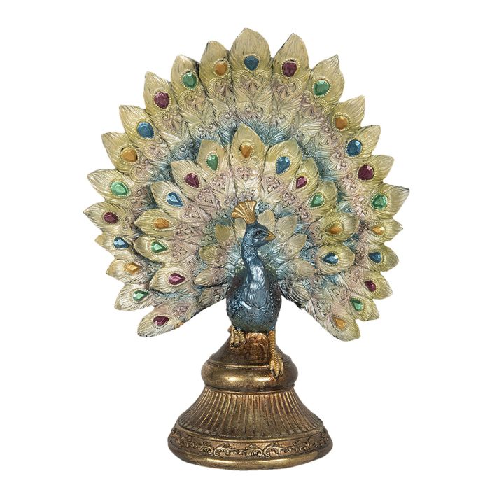 Decoration peacock 22x12x30 cm - pcs     