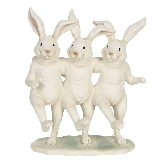 Decoration dancing rabbits 16x9x19 cm - pcs     