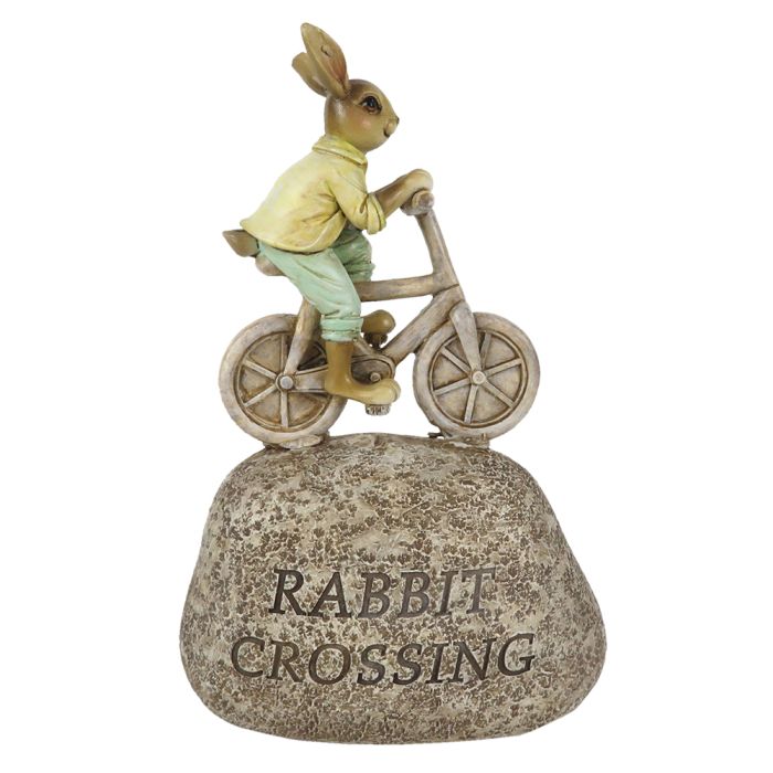 Decoration rabbit that is cycling 13x6x20 cm - pcs     