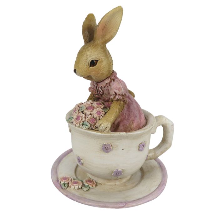 Decoration rabbit 8x8x11 cm - pcs