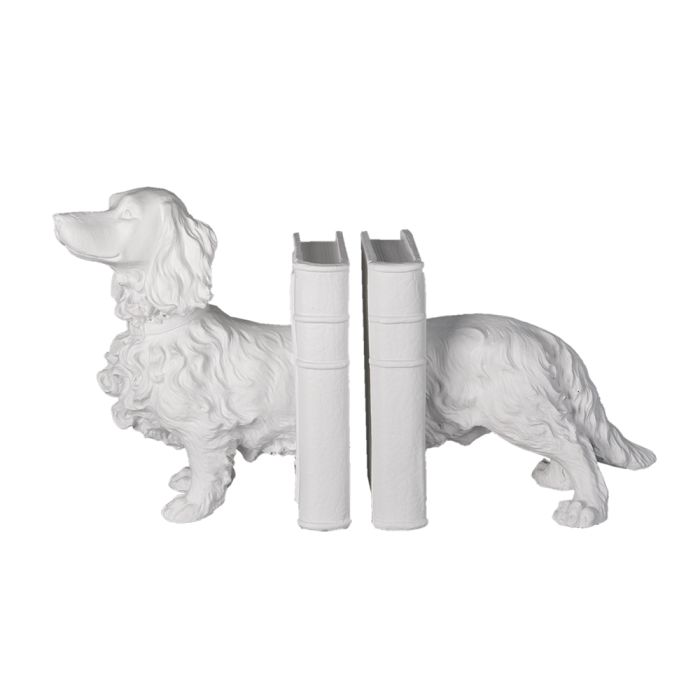 Bookend dog (2) 28x12x22 cm - set (2)