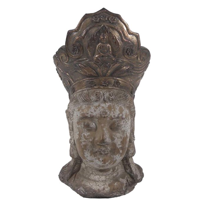 Statue head Buddha 12x9x22 cm - pcs