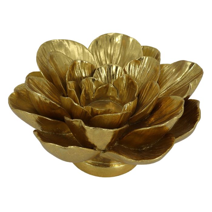 Tealight holder flower 19x19x10 cm - pcs