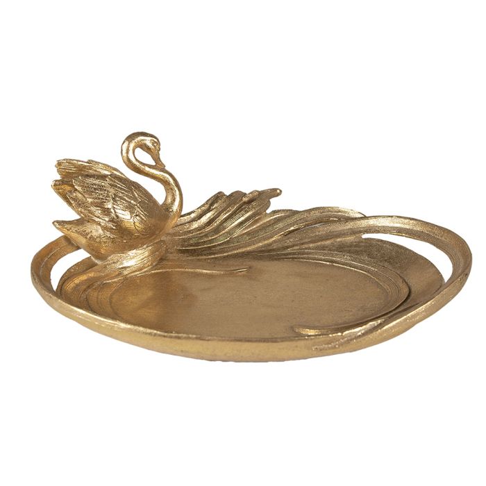 Decoration platter with swan 25x20x9 cm - pcs