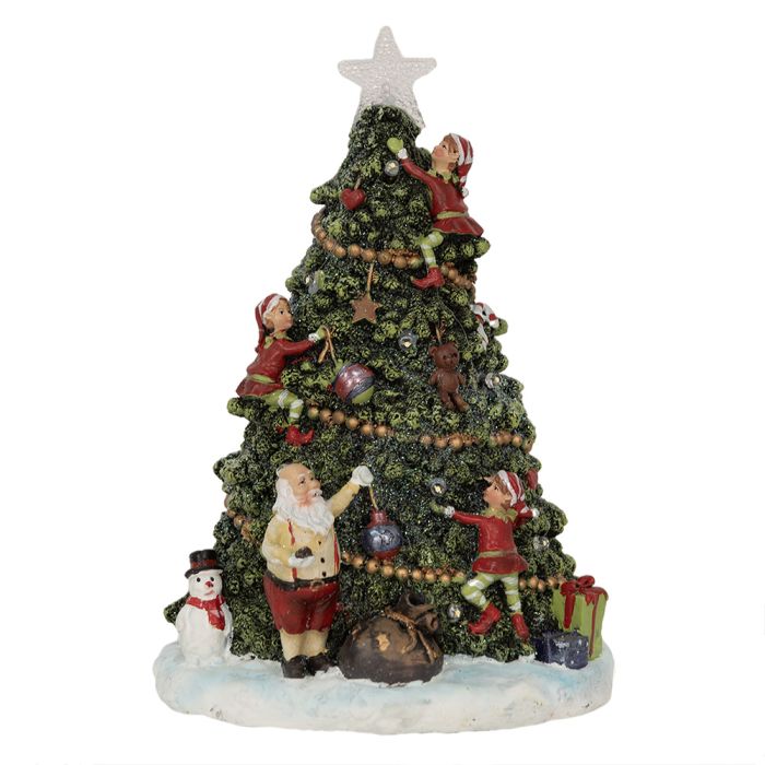 Decoration Christmas tree with LED 18x15x26 cm / 3xAAA - pcs     
