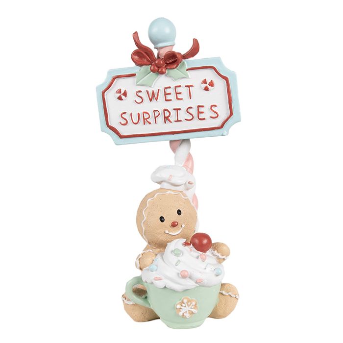 Decoration gingerbread man 13x10x25 cm - pcs