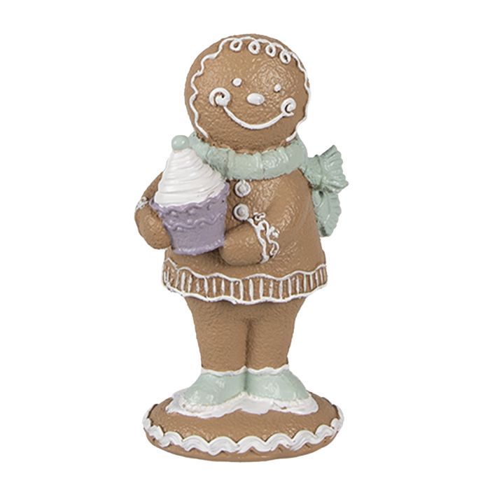 Decoration gingerbread man 6x4x11 cm - pcs