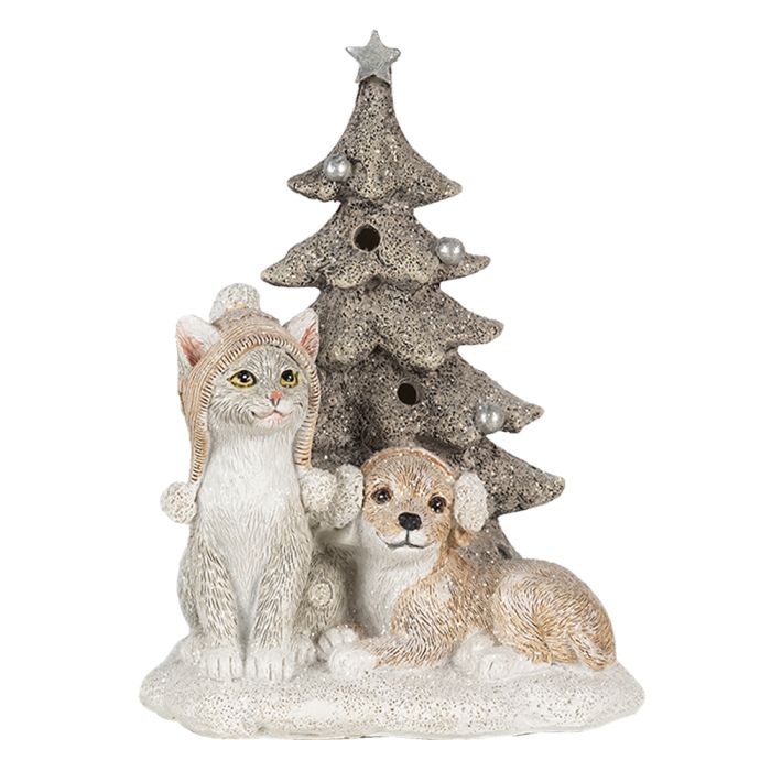 Decoration dog and cat LED 11x9x15 cm - pcs