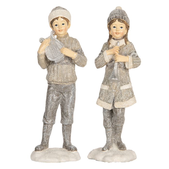 Decoration children (2) 8x7x22 cm - set (2)