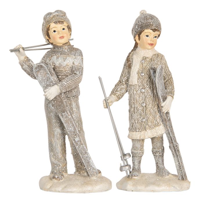 Decoration children (2) 8x5x15 cm - set (2)