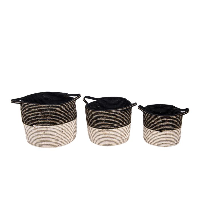 Basket (3) Ø 52x31 / Ø 46x27 / Ø 37x23 cm - set (3)