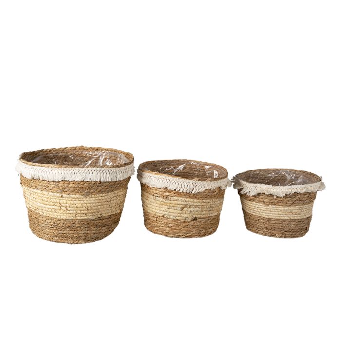 Basket (3) Ø 32x25 / Ø 28x21 / Ø 24x18 cm - set (3)