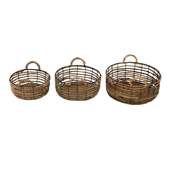 Basket (3) ? 39x15 / ? 34x13 / ? 29x11 cm - set (3) 